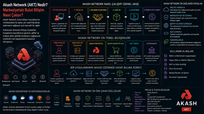 Akash Network (AKT) Nedir? Merkeziyetsiz Bulut Bilişim Nasıl Çalışır?